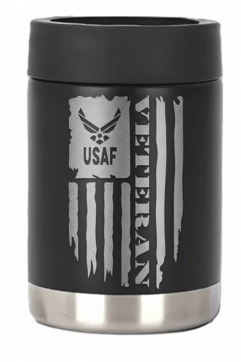 12oz Veteran Can Cooler