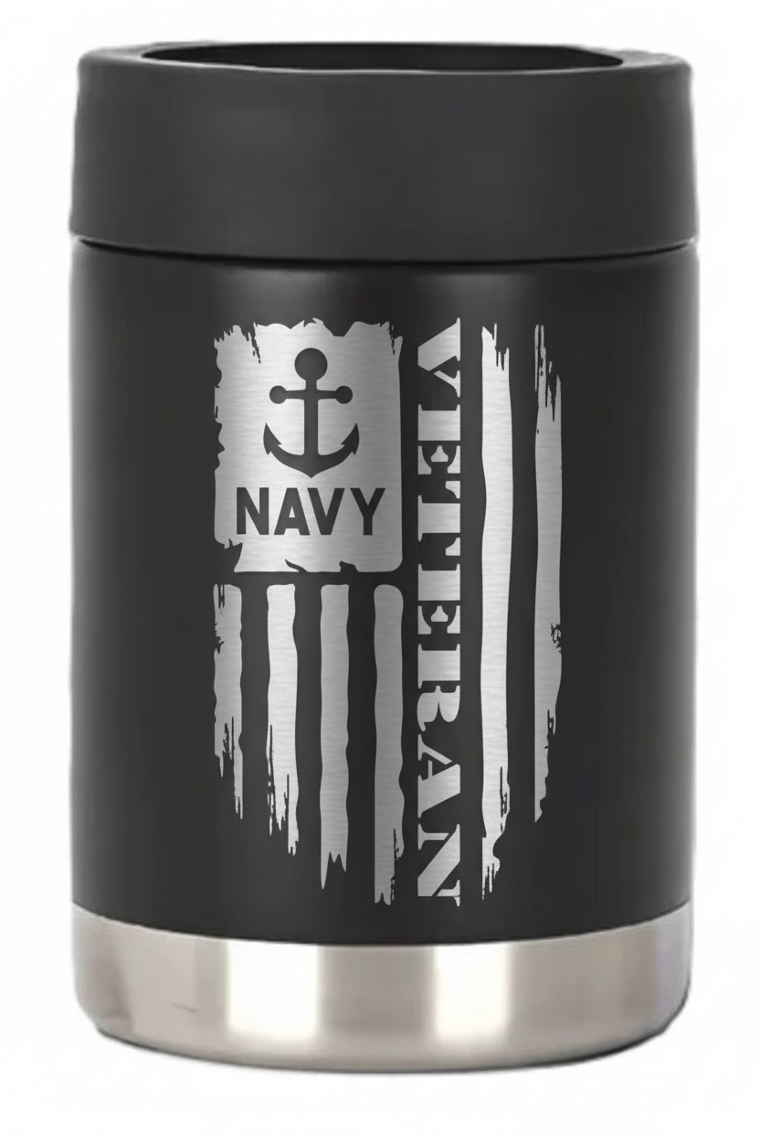 12oz Veteran Can Cooler