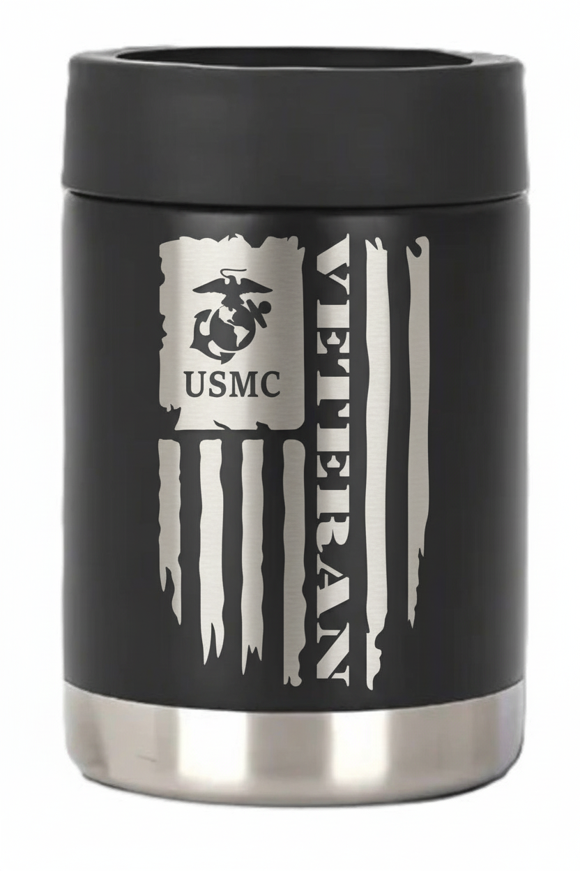 12oz Veteran Can Cooler