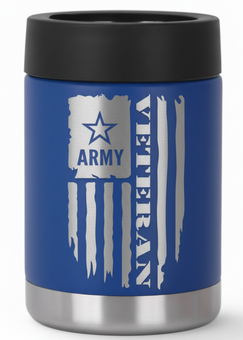 12oz Veteran Can Cooler