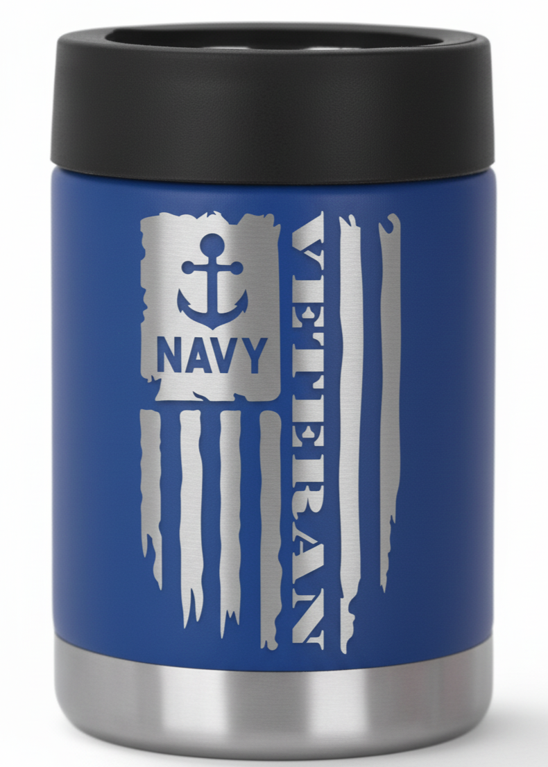 12oz Veteran Can Cooler