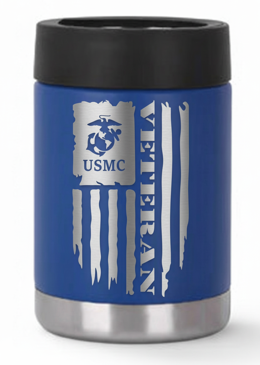 12oz Veteran Can Cooler