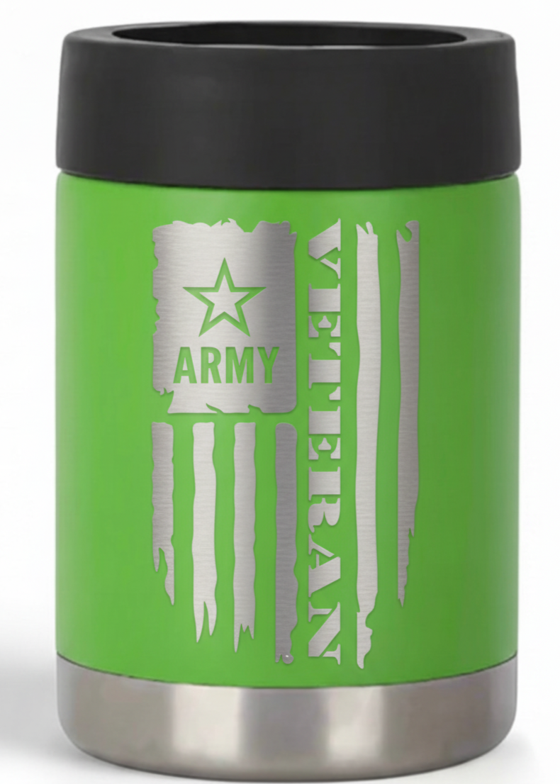 12oz Veteran Can Cooler
