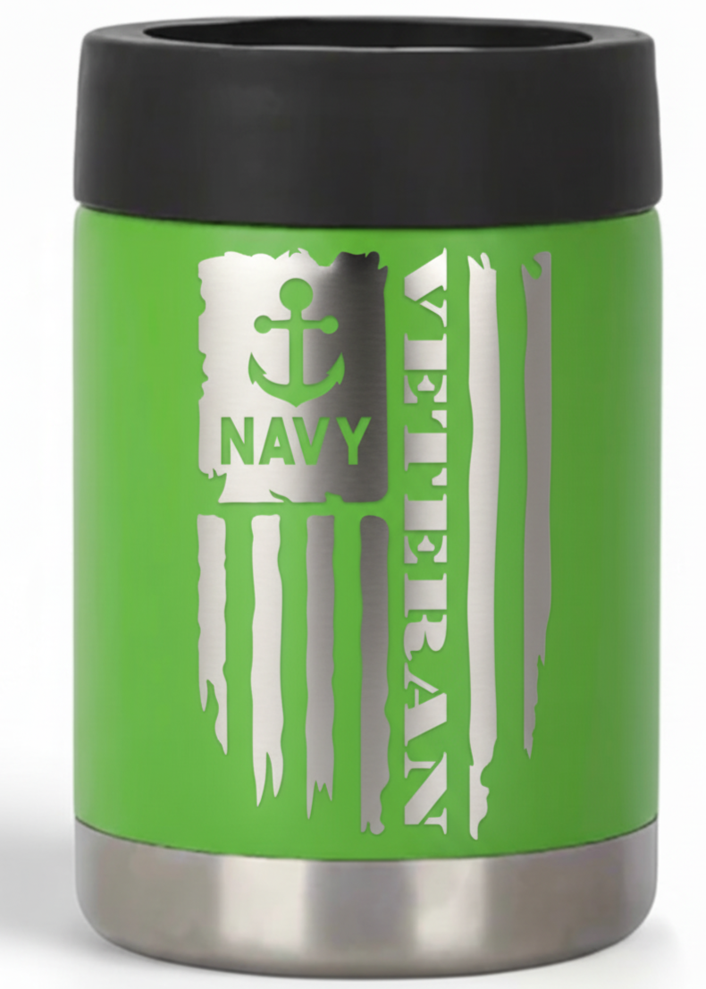 12oz Veteran Can Cooler
