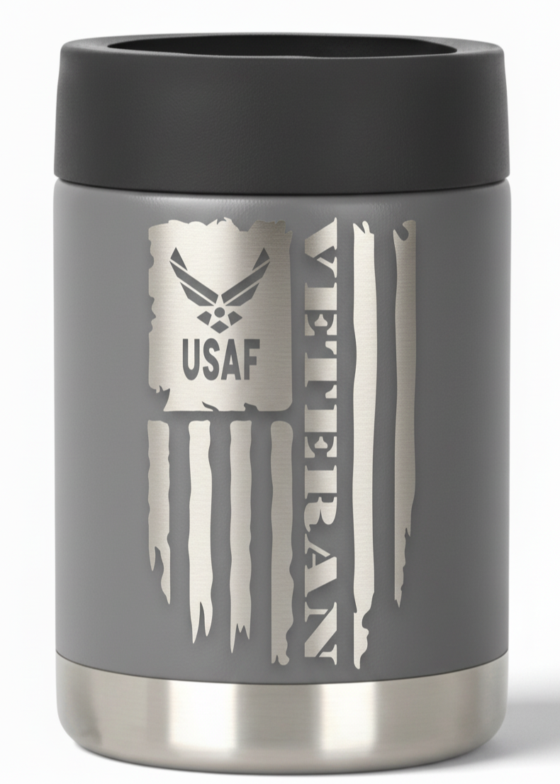 12oz Veteran Can Cooler