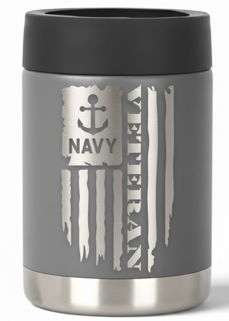 12oz Veteran Can Cooler