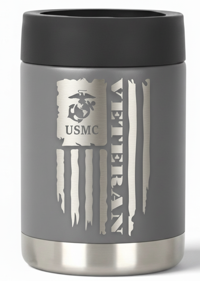 12oz Veteran Can Cooler