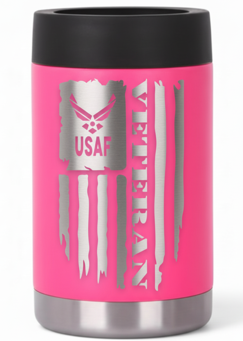 12oz Veteran Can Cooler