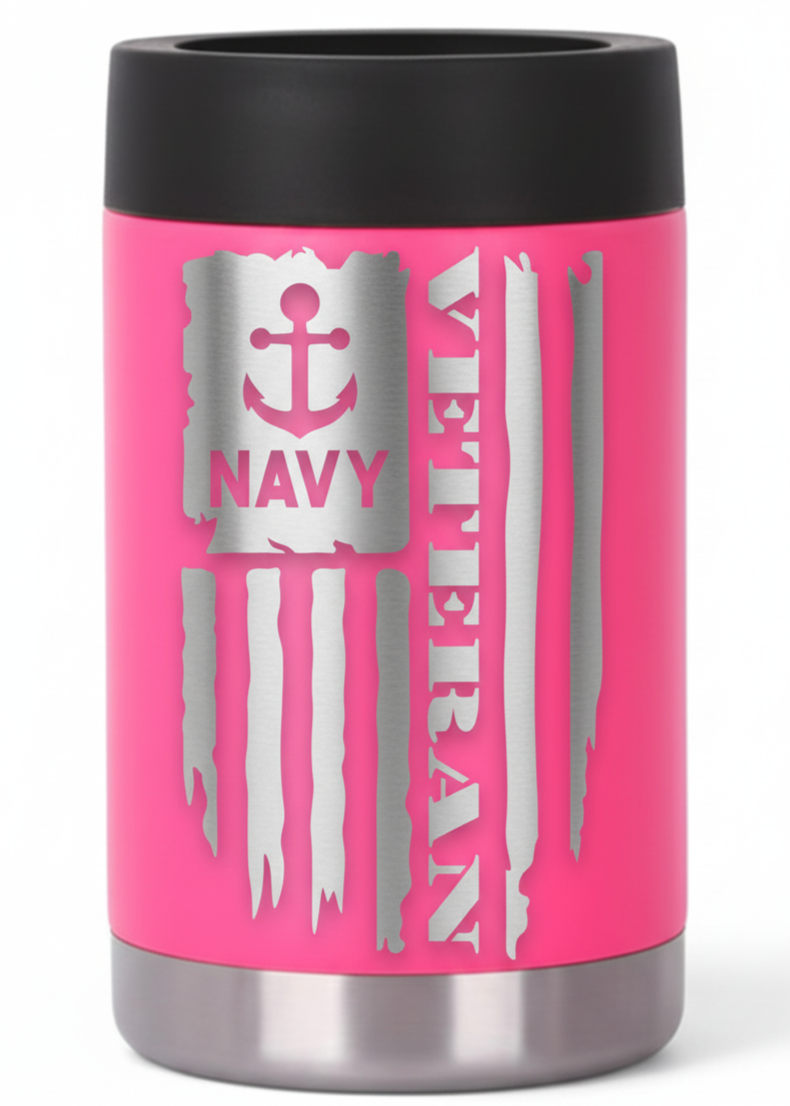 12oz Veteran Can Cooler