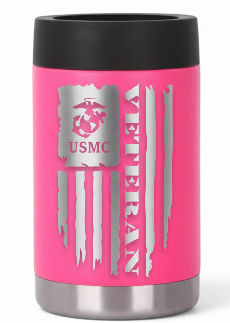 12oz Veteran Can Cooler