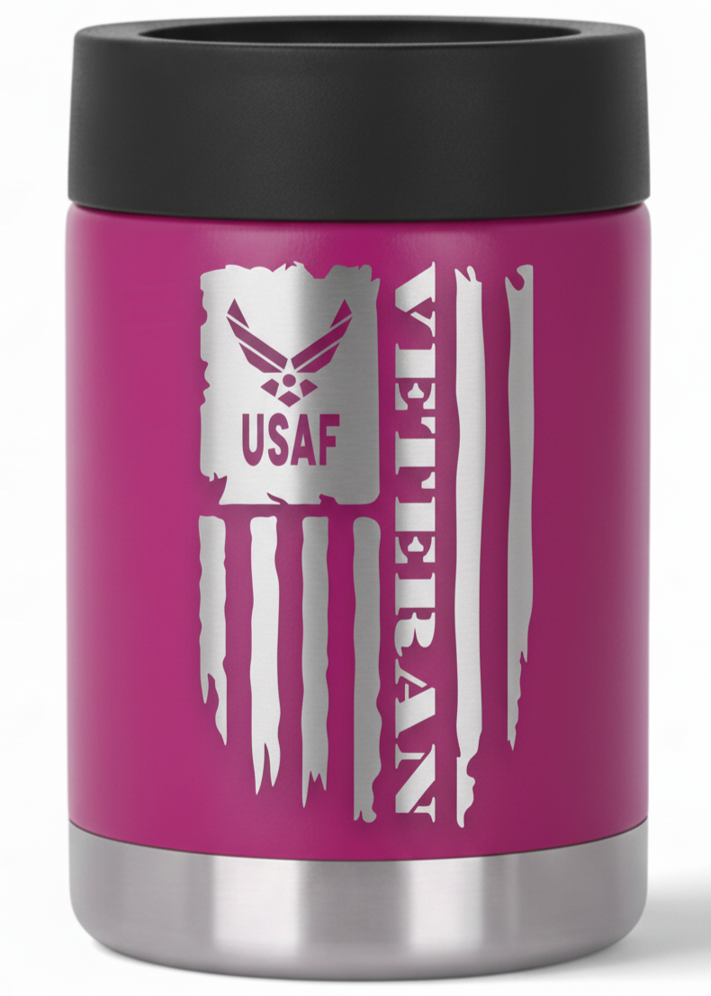 12oz Veteran Can Cooler