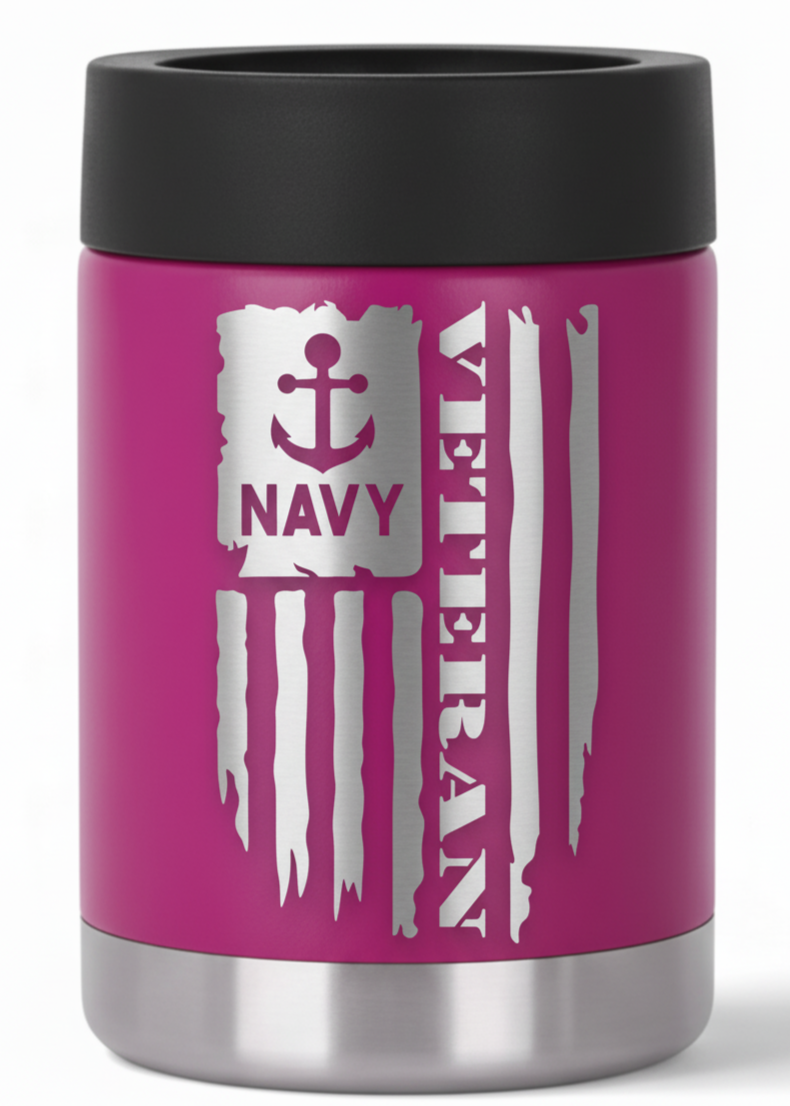 12oz Veteran Can Cooler