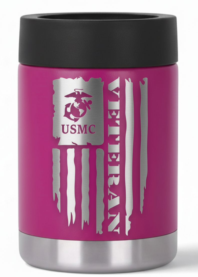 12oz Veteran Can Cooler