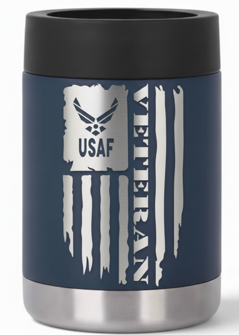 12oz Veteran Can Cooler