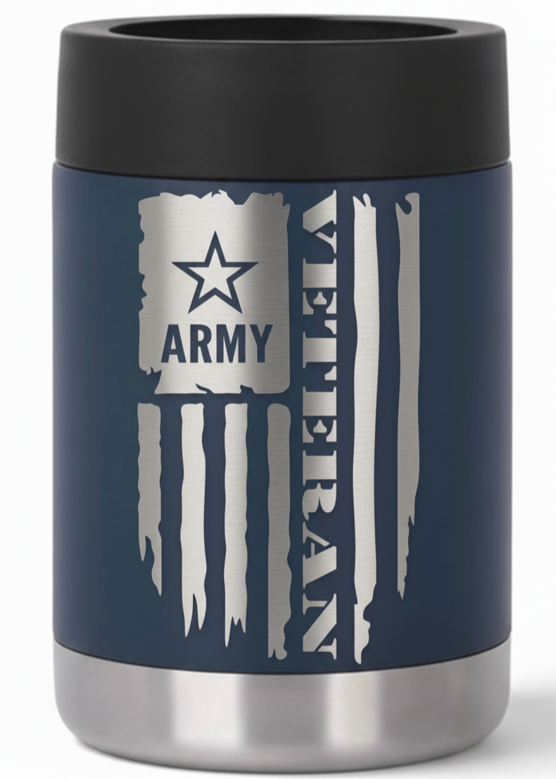 12oz Veteran Can Cooler