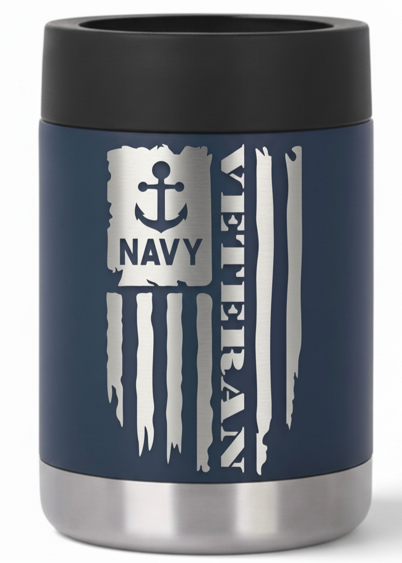 12oz Veteran Can Cooler