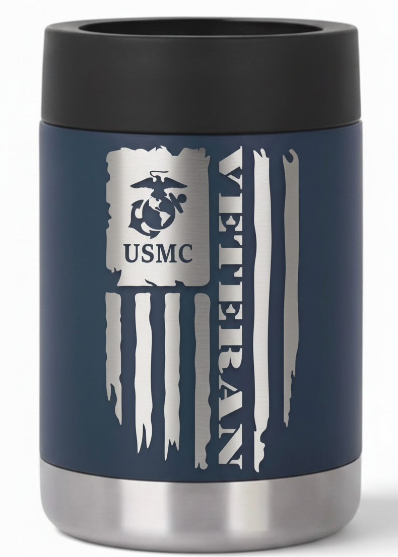 12oz Veteran Can Cooler