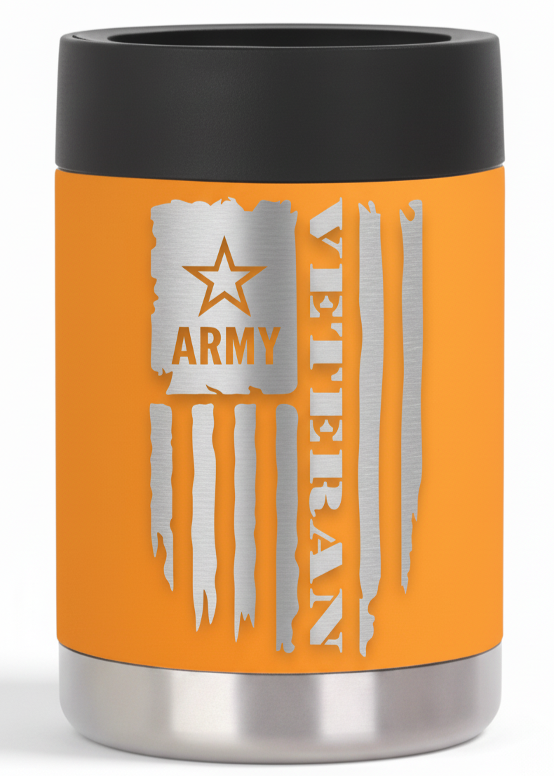 12oz Veteran Can Cooler