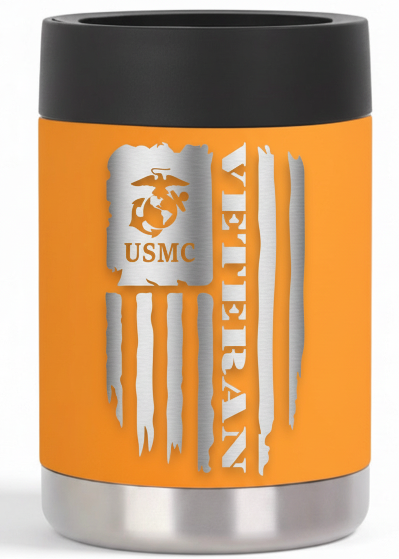 12oz Veteran Can Cooler