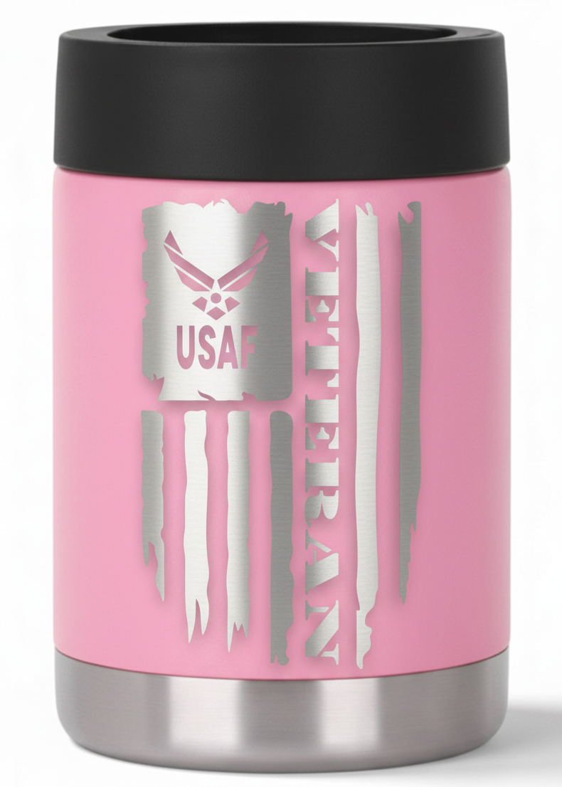 12oz Veteran Can Cooler