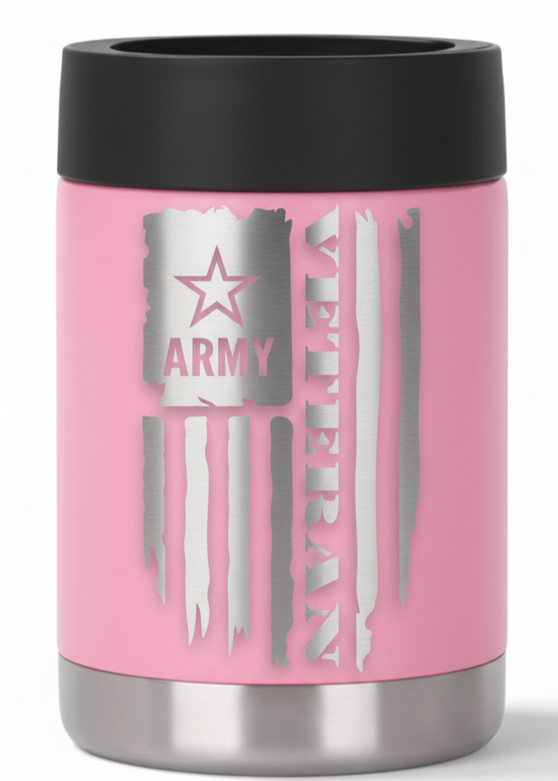 12oz Veteran Can Cooler