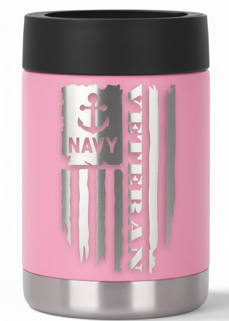 12oz Veteran Can Cooler