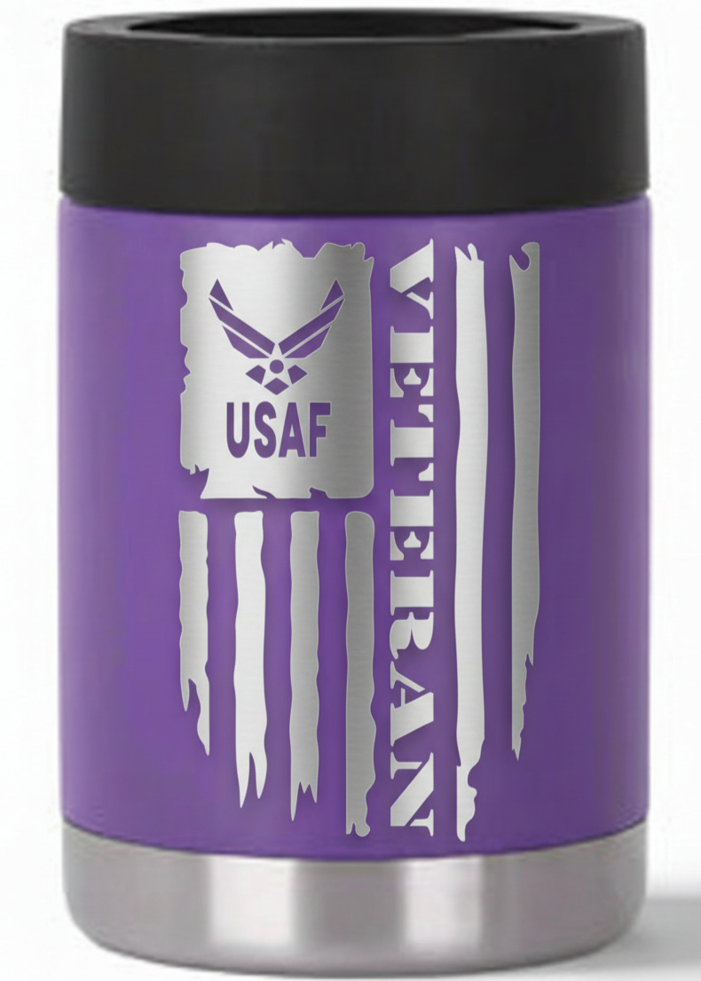 12oz Veteran Can Cooler