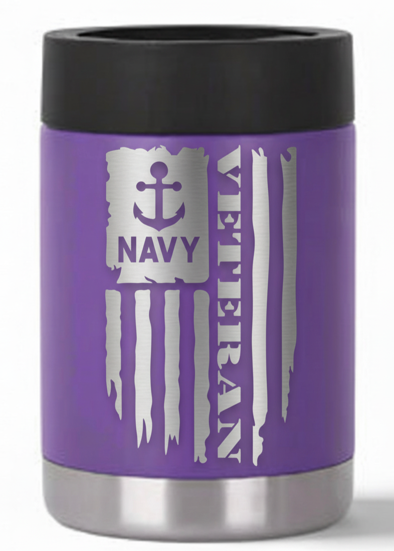 12oz Veteran Can Cooler