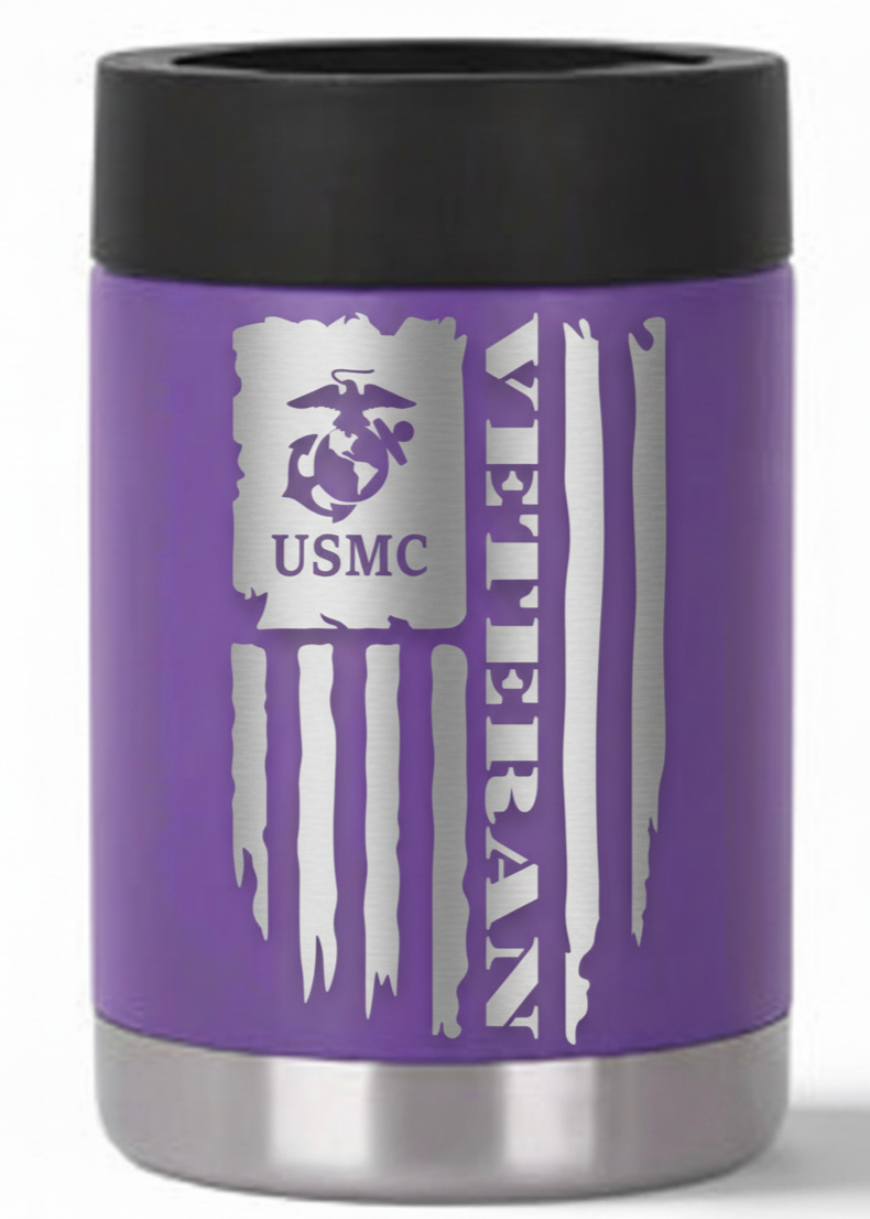 12oz Veteran Can Cooler