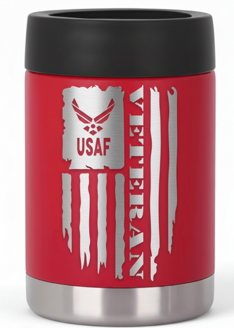 12oz Veteran Can Cooler