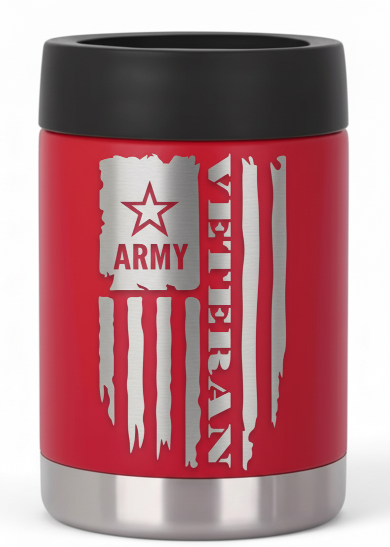 12oz Veteran Can Cooler
