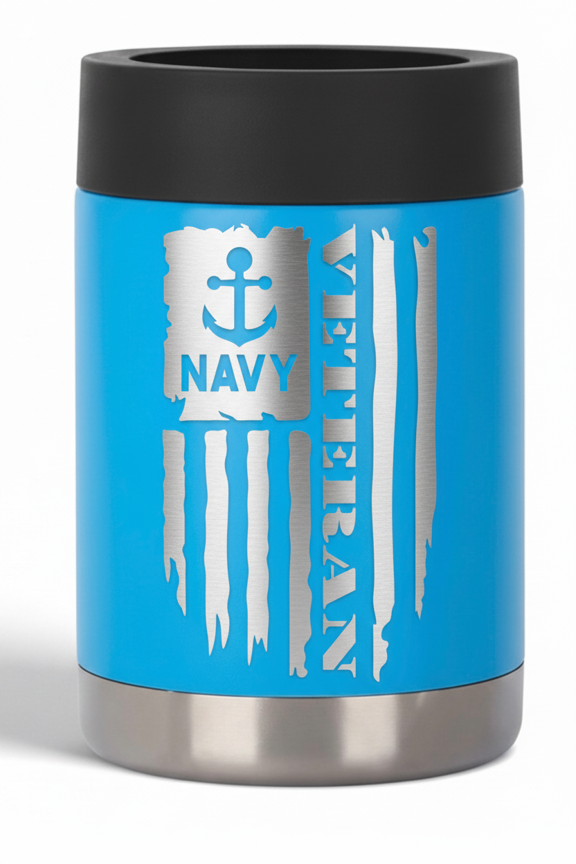 12oz Veteran Can Cooler