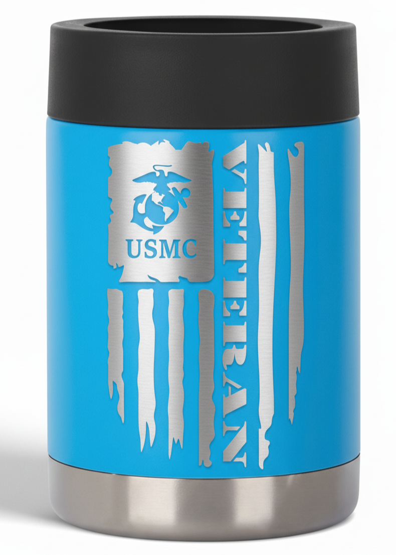 12oz Veteran Can Cooler
