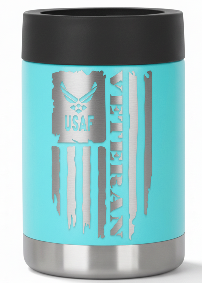 12oz Veteran Can Cooler
