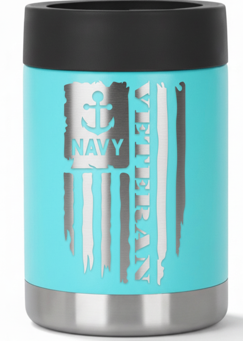 12oz Veteran Can Cooler