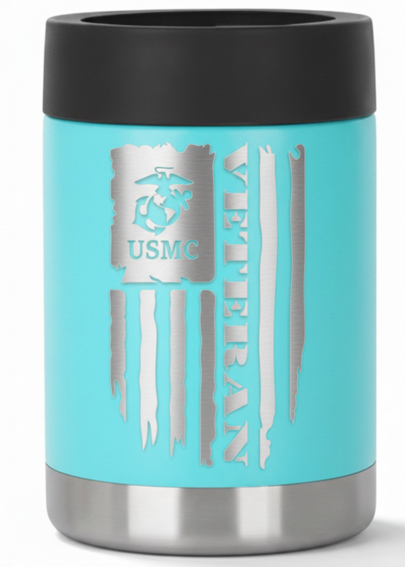 12oz Veteran Can Cooler
