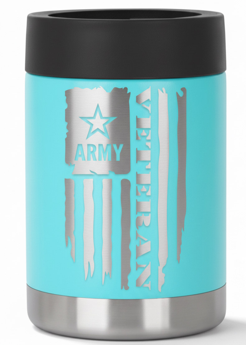 12oz Veteran Can Cooler