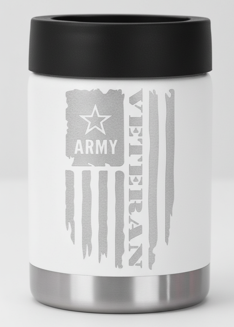 12oz Veteran Can Cooler