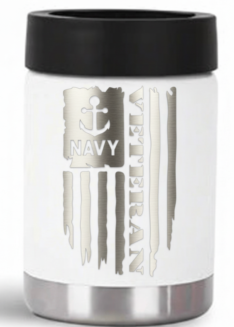 12oz Veteran Can Cooler