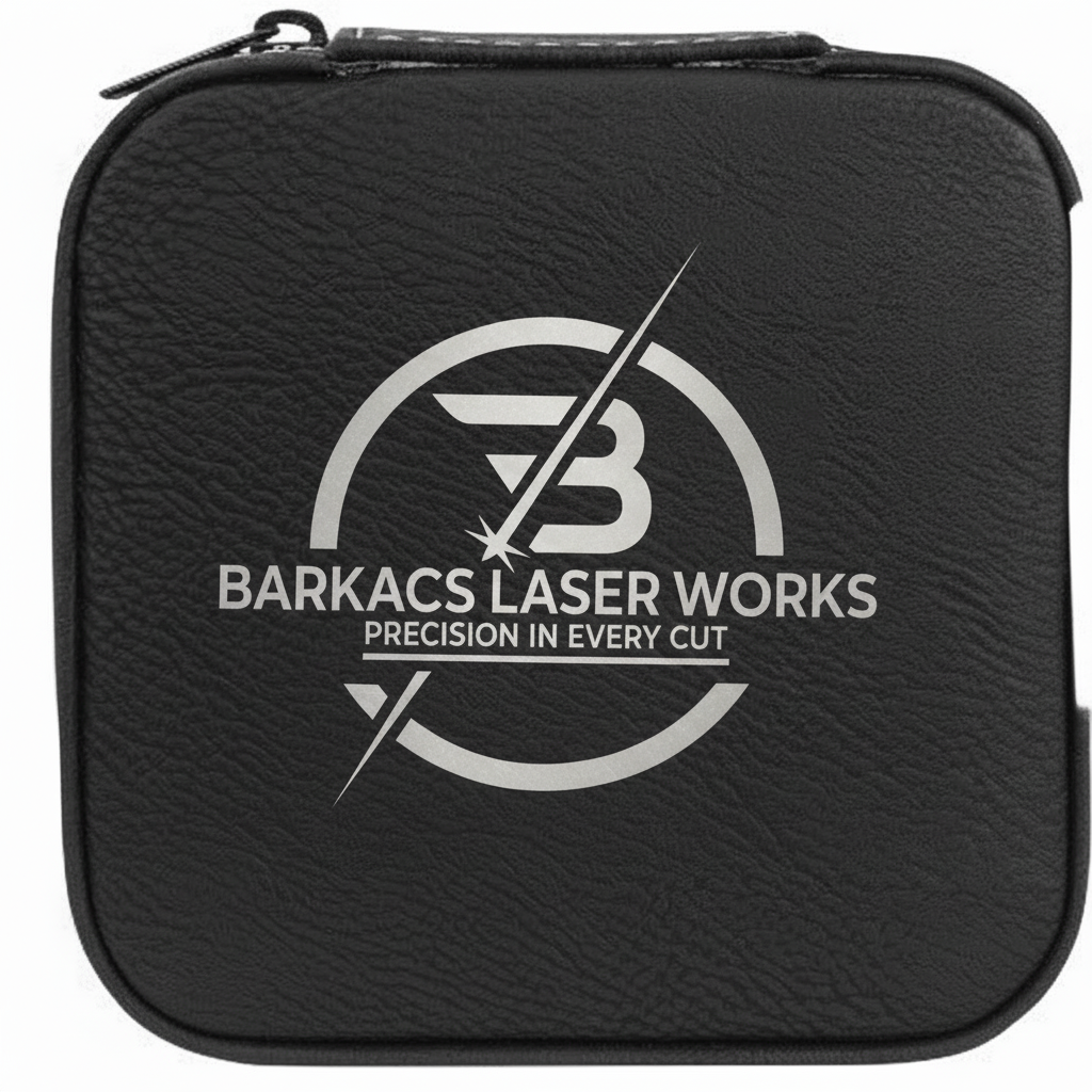 Customizable Engraved Leatherette Jewelry Travel Box