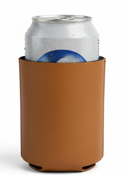 Personalized Leather Can Cooler
