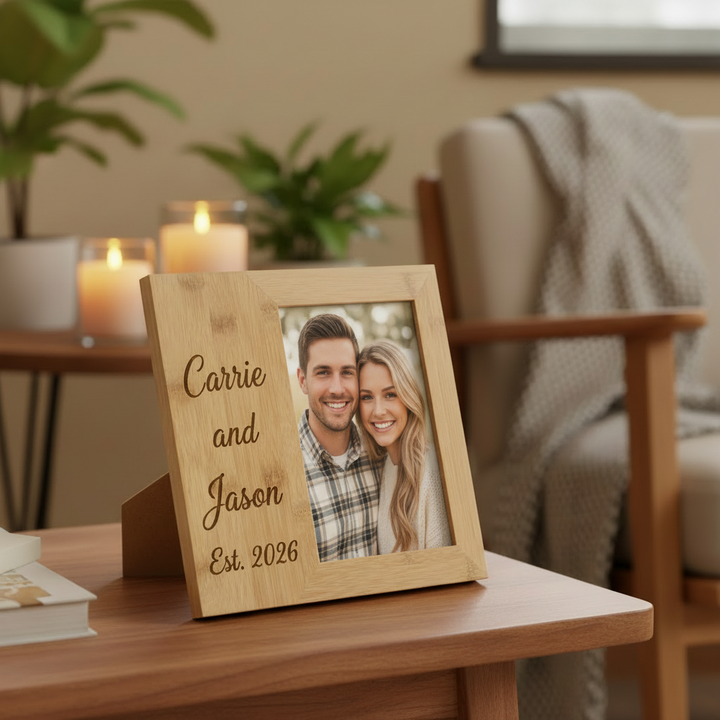 Customizable Bamboo Picture Frame