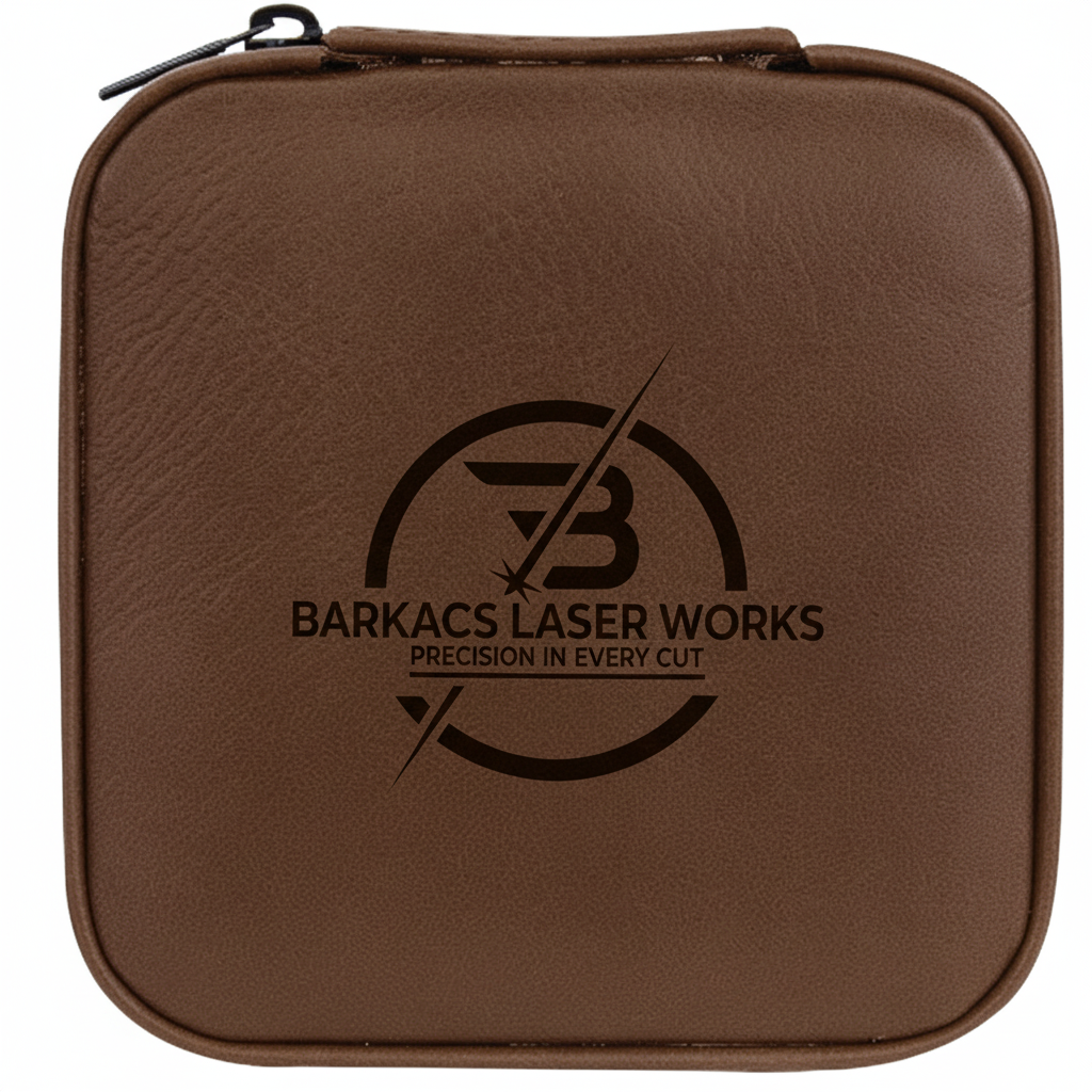 Customizable Engraved Leatherette Jewelry Travel Box