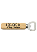 Wooden Handled Bottle Opener