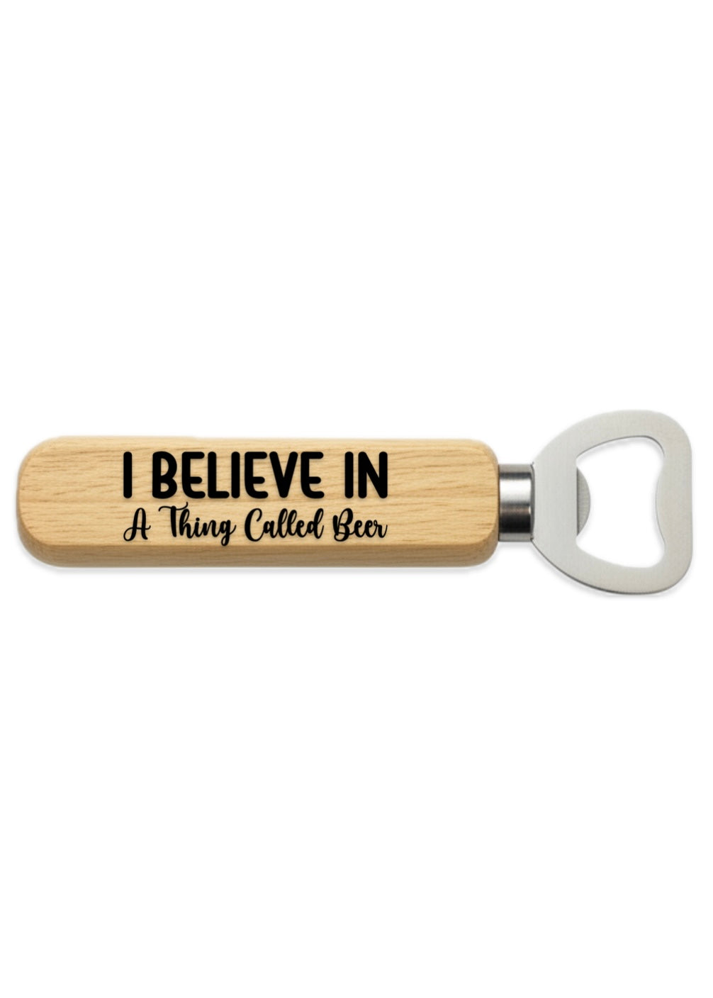 Wooden Handled Bottle Opener