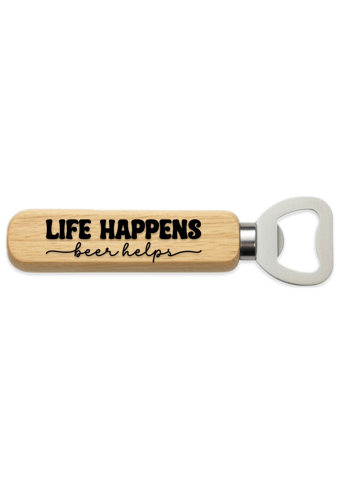 Wooden Handled Bottle Opener