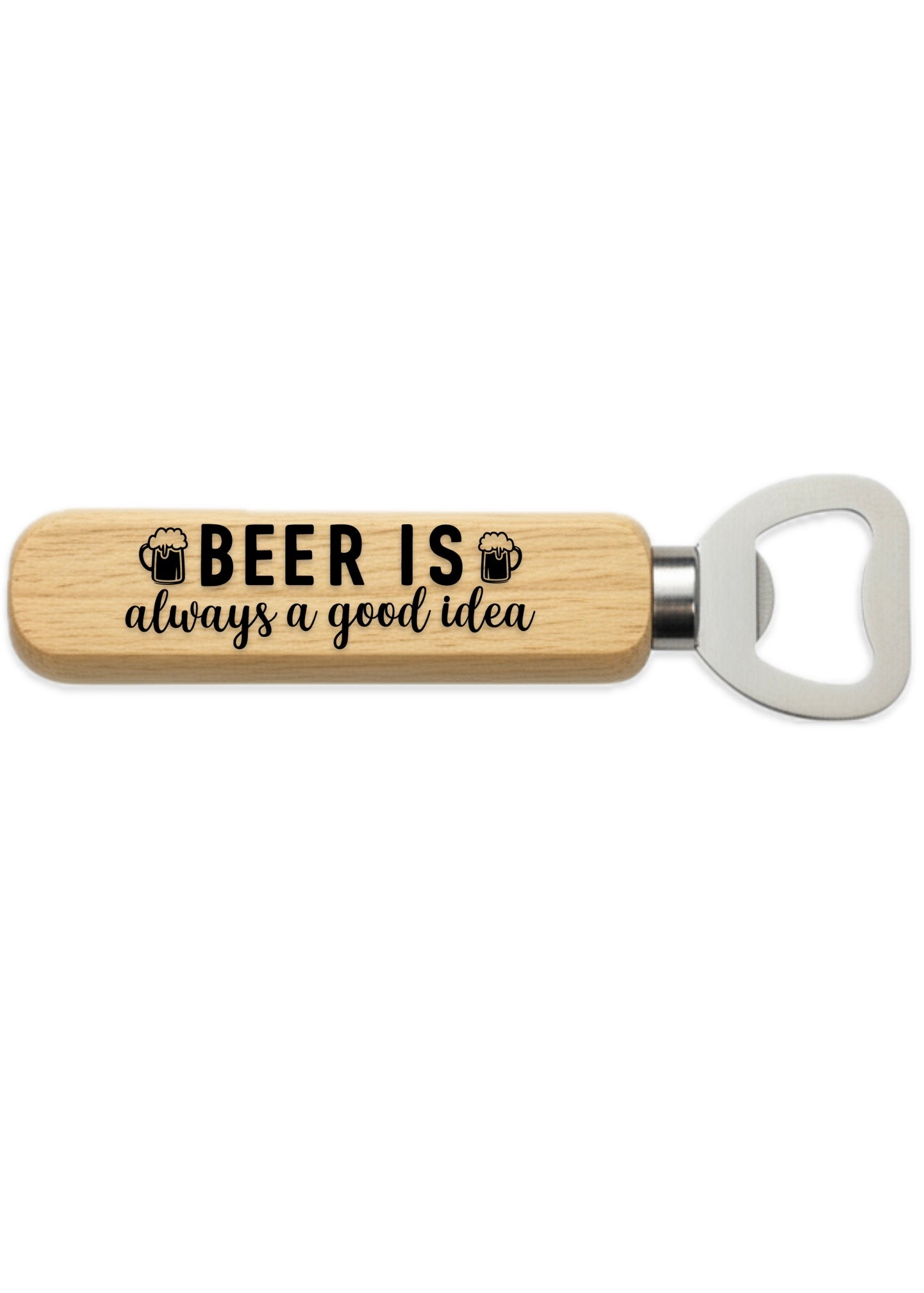 Wooden Handled Bottle Opener