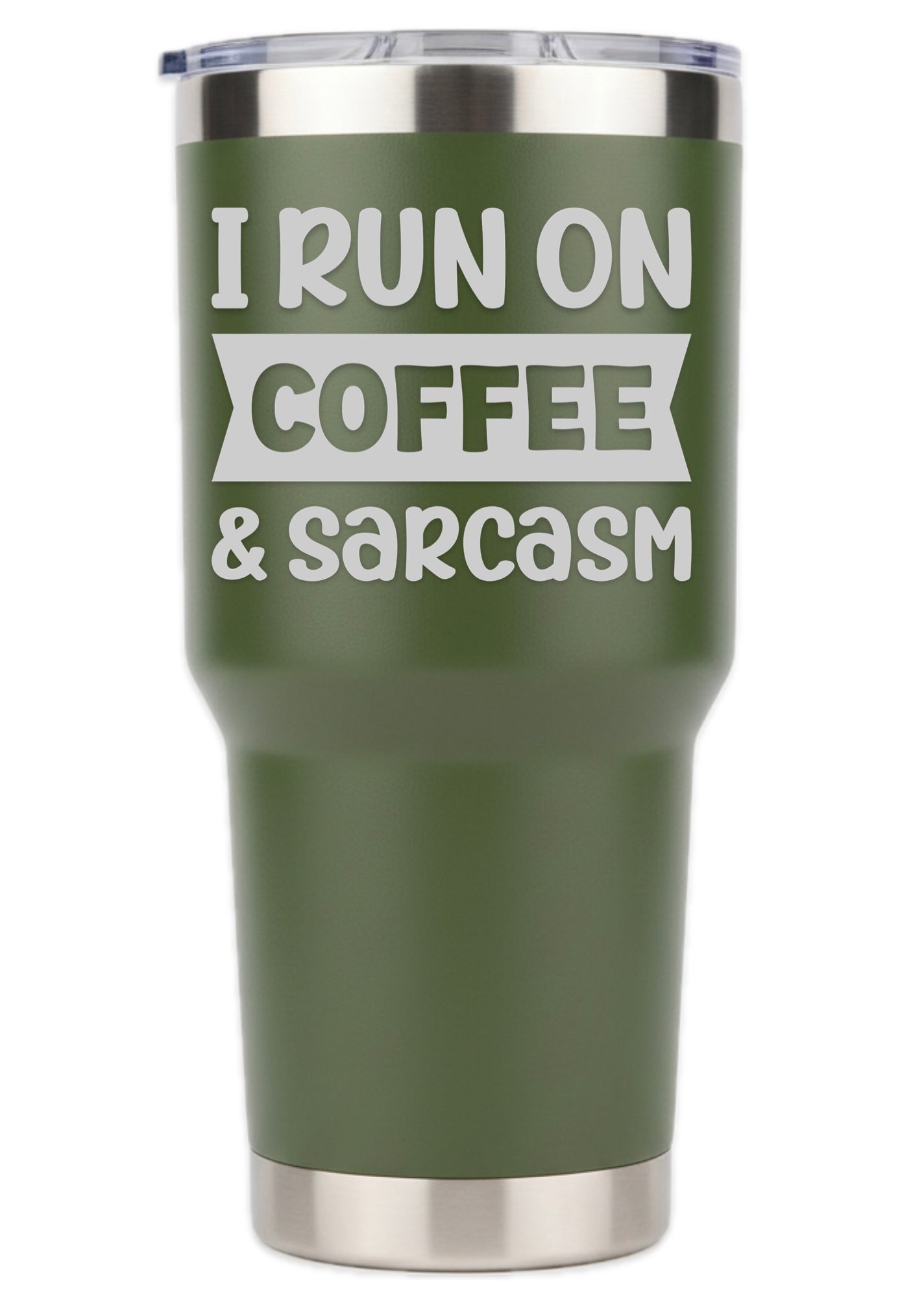 I Run On Caffeine And Sarcasm Tumbler