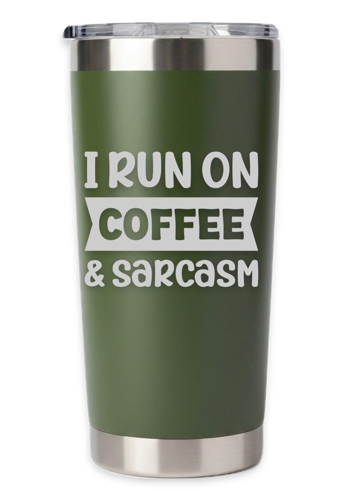 I Run On Caffeine And Sarcasm Tumbler