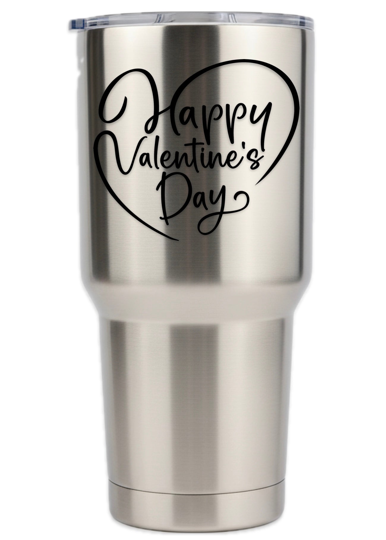 Elegant Heart Happy Valentines Day Tumbler
